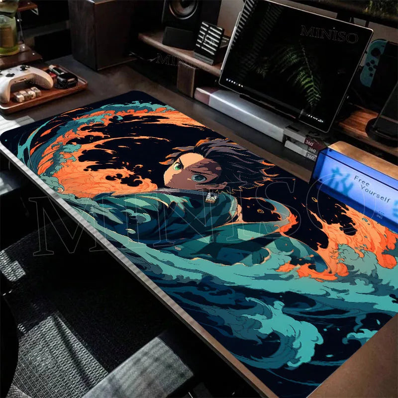 Mousepad Gaming Demon Slayer – Zenitsu Manga Desk Mat