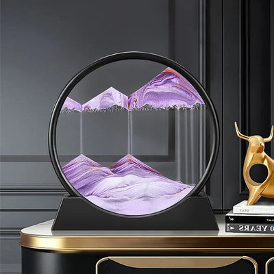 Cuadro Arena Móvil 3D – Sandscape Mar Profundo Reloj de Arena Decorativo