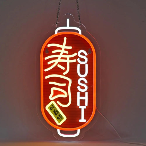 Neón LED Sushi Japonés – Luz Decorativa para Restaurante, Bar y Hogar