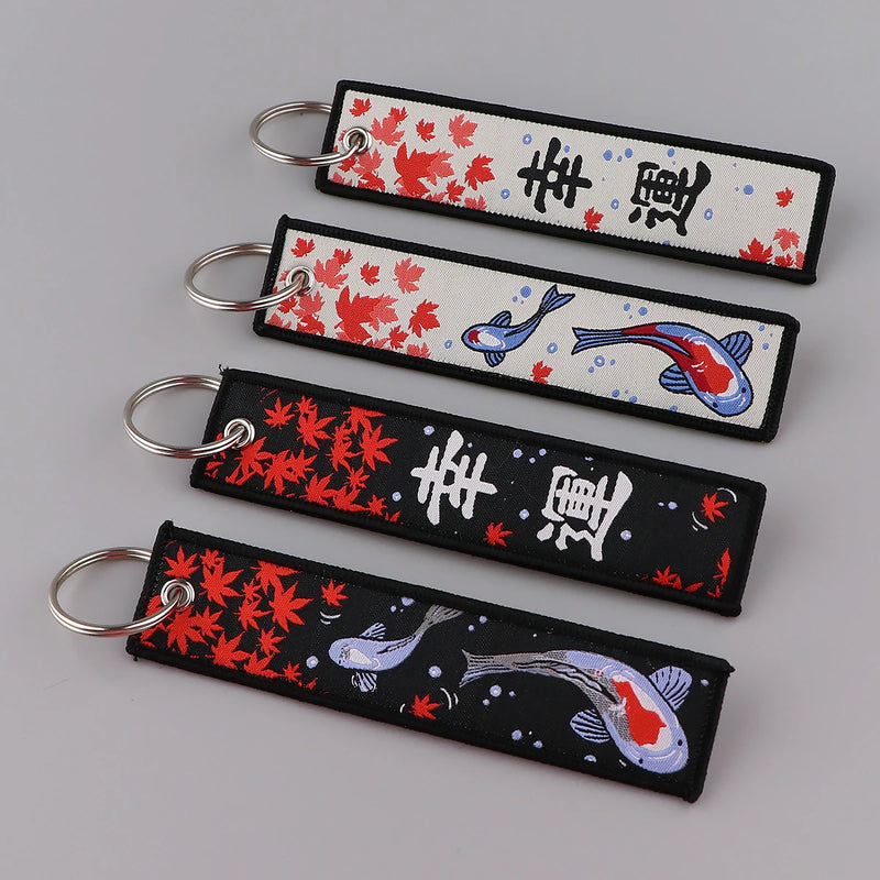 Llavero Jet Tag Japonés – Amuleto de Buena Suerte para Llaves y Bolsos