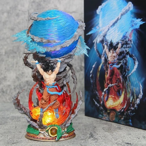 Figura Gohan Dragon Ball – Spirit Bomb con Luz y Efecto Brillo Nocturno