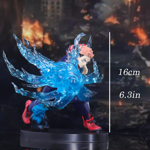 Figura Itadori Yuji Jujutsu Kaisen action figure coleccionable, vista lateral