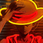 Neón LED One Piece – Luffy Switch USB Decoración Habitación Gamer 3