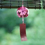 Campanilla de Viento Japonesa – Furin de Cristal con Diseño Sakura 4