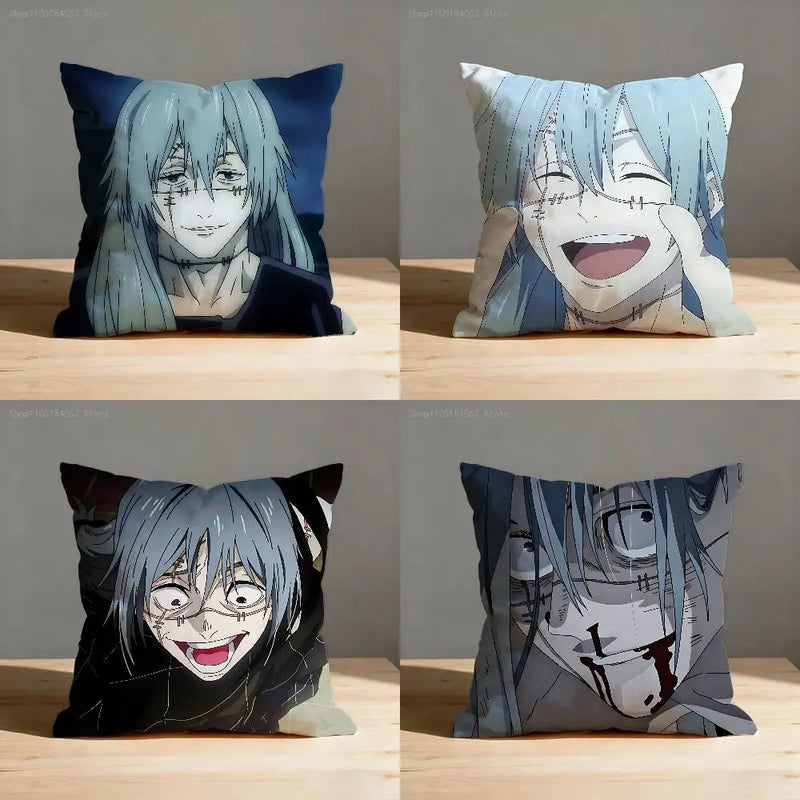 Funda de Cojín Mahito – Jujutsu Kaisen Decoración Sofá y Habitación