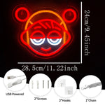 Neón LED Icono Anime Hecho a Mano – Luz USB para Habitación, Bar y Club 2