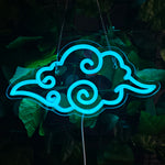 Neón LED Nube Azul – Luz Decorativa Anime USB para Habitación 2