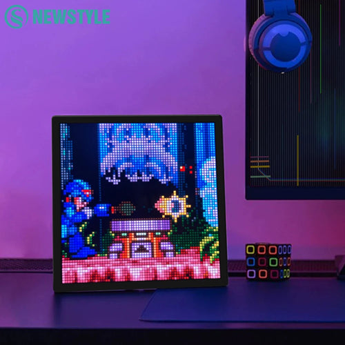 Panel LED Pixel Matrix 64x64 RGB – Display Bluetooth DIY Anime Room Decor