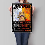 Póster One Piece – Bounty Order Luffy, Ace, Zoro, Nami, Sanji Wall Art 4