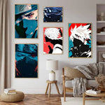 Póster Vintage Naruto – Hatake Kakashi Decoración Pared Kawaii 2