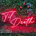 «Til Death» – Neón LED para Bodas, Fiestas y Decoración de Habitación 4