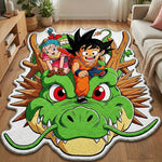 Alfombra Dragon Ball – Shenron Adventure con Goku & Bulma Diseño Kawaii 1