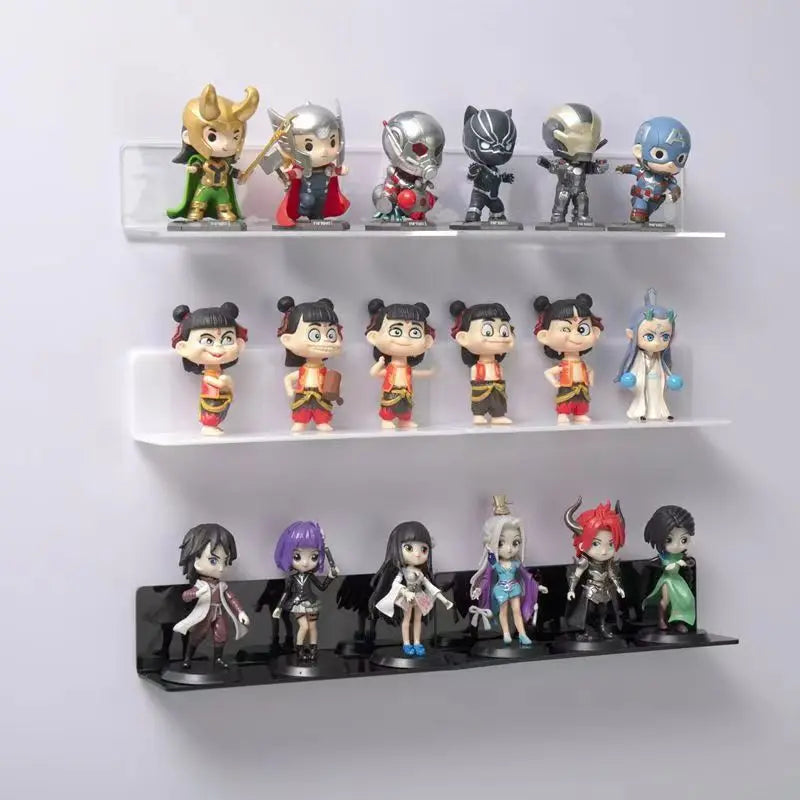 Estantería Acrílica Adhesiva de Pared – Display Figuras y Blind Boxes