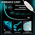 Neón LED Nube Azul – Luz Decorativa Anime USB para Habitación 4