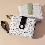 Monedero Kawaii Chica Gato Japonés – Cartera Corta con Tarjetero 1