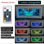 Caja de Luz LED Anime – Shadow Box 3D Paper Carving Lámpara Mesa USB 4