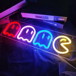 Neón LED Fantasma Arcade – Decoración Habitación Gamer y Bar 2