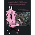 Silla Gaming Rosa Kawaii – Estilo Cartoon con Reposapiés Opcional 3