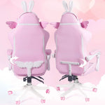 Silla Gaming Rosa Kawaii – Estilo Cartoon con Reposapiés Opcional 2