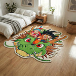 Alfombra Dragon Ball – Shenron Adventure con Goku & Bulma Diseño Kawaii 3