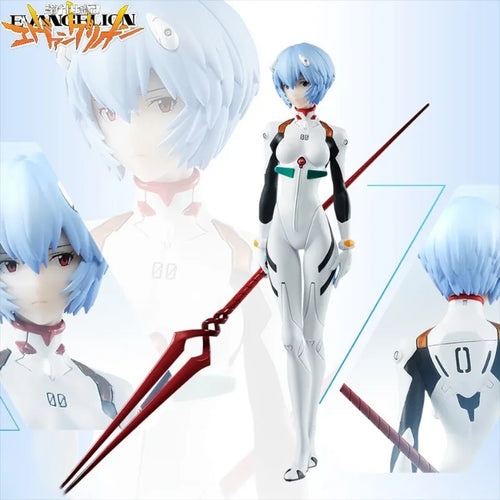 Figura Ayanami Rei Evangelion PVC 1/6, vista lateral del personaje del anime