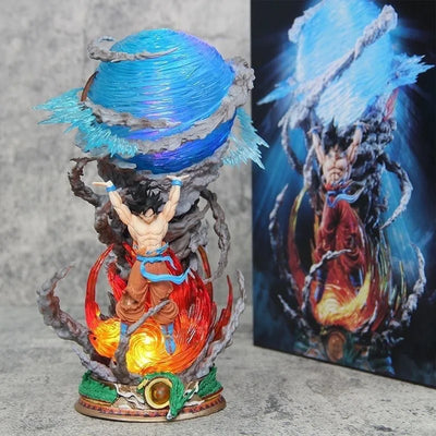 Figura Gohan Dragon Ball – Spirit Bomb con Luz y Efecto Brillo Nocturno